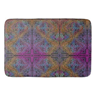 Rainbow Kaleidoscope Mandala Badmat