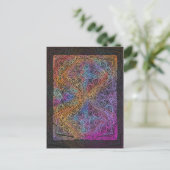 Rainbow Kaleidoscope Mandala Briefkaart (Staand voorkant)