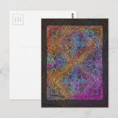 Rainbow Kaleidoscope Mandala Briefkaart (Voorkant / Achterkant)