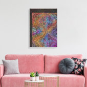 Rainbow Kaleidoscope Mandala Canvas Afdruk (Insitu (Woonkamer))