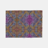 Rainbow Kaleidoscope Mandala Fleece Deken (Voorkant (Horizontaal))