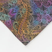 Rainbow Kaleidoscope Mandala Fleece Deken (Hoek)