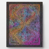 Rainbow Kaleidoscope Mandala Fotoplaat (Voorkant)