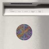 Rainbow Kaleidoscope Mandala Magneet (Insitu (Vaatwasser))