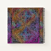 Rainbow Kaleidoscope Mandala Notitieboek (Achterkant)