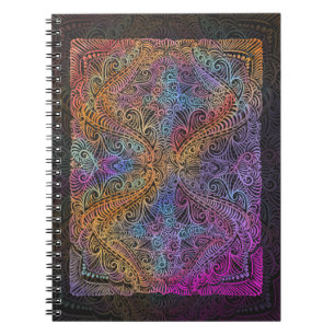 Rainbow Kaleidoscope Mandala Notitieboek
