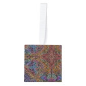Rainbow Kaleidoscope Mandala Ornament (Voorkant)