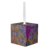Rainbow Kaleidoscope Mandala Ornament (Achter hoekig)