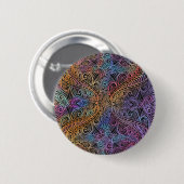 Rainbow Kaleidoscope Mandala Ronde Button 5,7 Cm (Voorkant /achterkant)