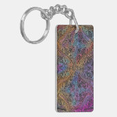 Rainbow Kaleidoscope Mandala Sleutelhanger (Voorkant Links)