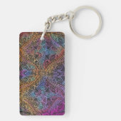 Rainbow Kaleidoscope Mandala Sleutelhanger (achterkant)