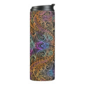 Rainbow Kaleidoscope Mandala Thermosbeker (Gedraaid links)