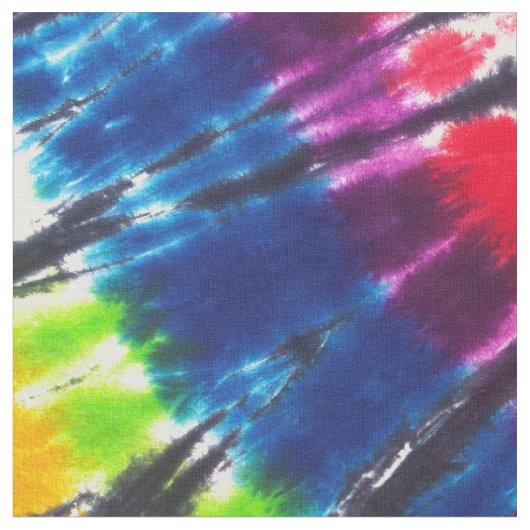 Rainbow Kaleidoscope Stropdas-Dye Stof (Close Up)