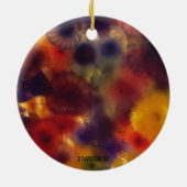 Rainbow Kalidascope Keramisch Ornament (Achterkant)