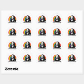 Rainbow Kamala Ronde Sticker (Vel)