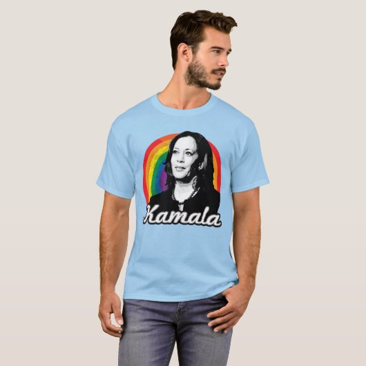 Rainbow Kamala T-shirt (Voorkant volledig)
