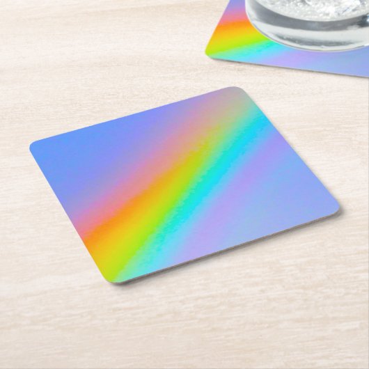 rainbow kartonnen onderzetters (Schuin)