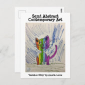 Rainbow-Kat #220101 Briefkaart (Voorkant / Achterkant)