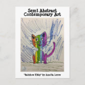 Rainbow-Kat #220101 Briefkaart (Voorkant)