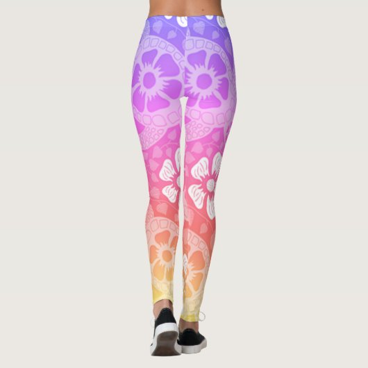Rainbow Kauai Turtles Leggings (Achterkant)