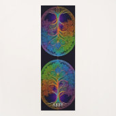 Rainbow Keltische levensboom Yogamat (Voorkant)