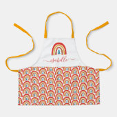 Rainbow kerstkleurrijke leuke leuke leuke leuke ge schort (Voorkant)