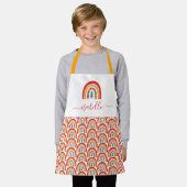 Rainbow kerstkleurrijke leuke leuke leuke leuke ge schort (Gedragen)