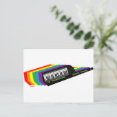 Rainbow Keytar Briefkaart (Staand voorkant)