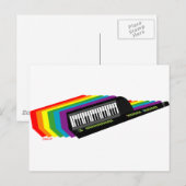 Rainbow Keytar Briefkaart (Voorkant / Achterkant)