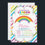 Rainbow Kids Birthday Invitation Kaart<br><div class="desc">Rainbow Kids Birthday Invitation Cutest nodigt u uit om uw kinderen te vieren op hun verjaardag. Nodig mensen uit op je feestje met dit geweldige design. Een uitnodiging voor een goede verjaardag is zo'n geweldige combinatie voor kinderen die jarig zijn!</div>