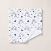 Rainbow Kids Towels Pastel Boho Birthday Look Bad Handdoek (Wasdoekje)