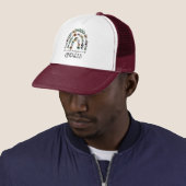 Rainbow Kies Vriendelijkheid Boho Trucker Pet (In situ)