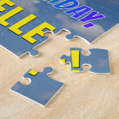 Rainbow Kijk "65" & "HAPPY BIRTHDAY", Cloudy Sky Legpuzzel (Zijkant)