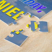 Rainbow Kijk "67" & "HAPPY BIRTHDAY", Cloudy Sky Legpuzzel (Zijkant)