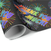 Rainbow Kijk "DANK JE ZO VEEL!", Vuurwerk ziet er  Cadeaupapier (Rol Hoek)