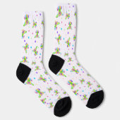 Rainbow kinder hond Puppy Polka Dot Bright Fun Kle Sokken (Rechts)