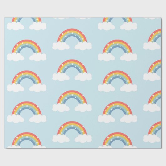 Rainbow Kinder partij inpakpapier (Vlak)