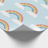 Rainbow Kinder partij inpakpapier (Hoek)