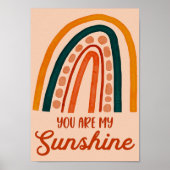 Rainbow Kinder Room Poster Cute Nursery Print (Voorkant)