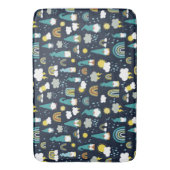 Rainbow-Kinderen op regenachtige dag Badmat (Voorkant Verticaal)