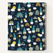 Rainbow-Kinderen op regenachtige dag Notitieboek (Achterkant)