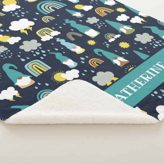 Rainbow-Kinderen op regenachtige dag Sherpa Deken (3/4)