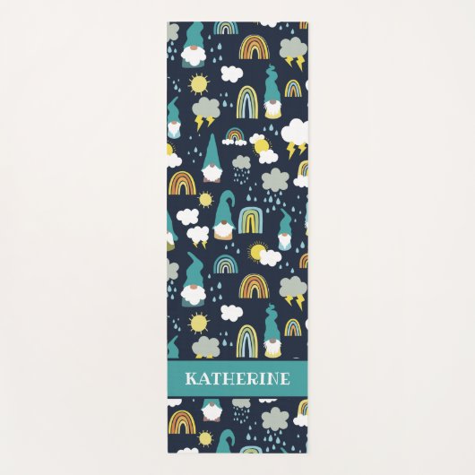 Rainbow-Kinderen op regenachtige dag Yogamat (Voorkant)