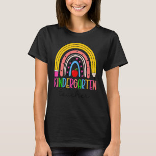 Rainbow Kindergarten leraar Happy First Day SC T-shirt