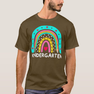 Rainbow Kindergarten Teacher First Day T-shirt