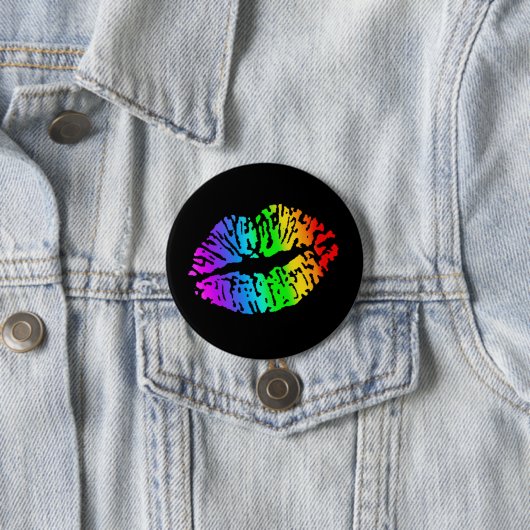 Rainbow Kiss Button (In situ)