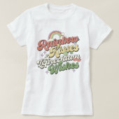 Rainbow Kisses en Leprechaun Wishes, Patricks Day T-shirt (Design voorkant)