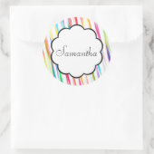Rainbow Kisses - Naam Sticker (Tas)