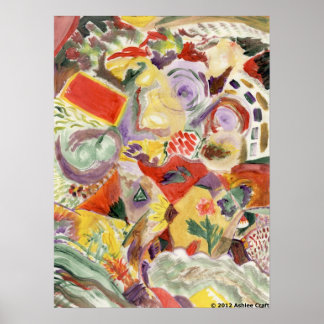 "Rainbow Kitchen" Art Poster Afdrukken