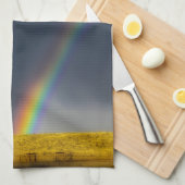 Rainbow Kitchen Towel met Chase Your Rainbow-tekst Theedoek (Quarter Fold)